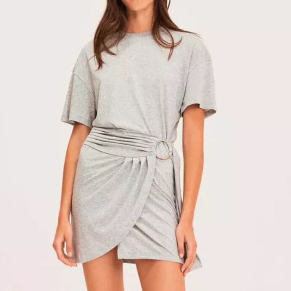 Ba&sh “Erika” tshirt dress with waistbelt